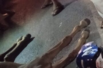 Acidente na BA-161, em Carinhanha. Reprodução rede social