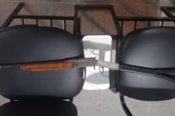 Arma apreendida em Jacaraci. Foto: Polícia Militar