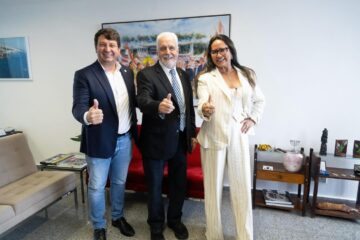 Marcelo, Wagner e Zanubia. Foto: divulgação