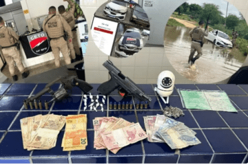 Material apreendido em Brumado. Foto: reprodução Achei Sudoeste