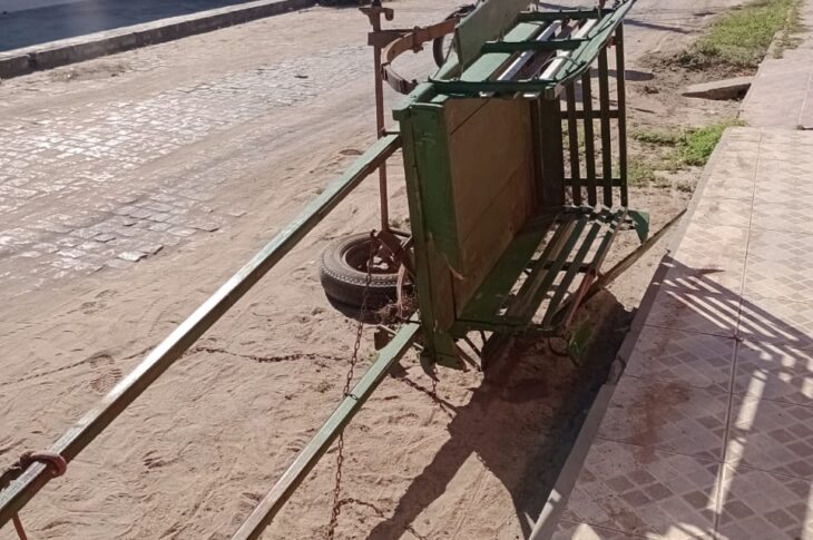 Carroça tomba em Guanambi. Foto: Smtran