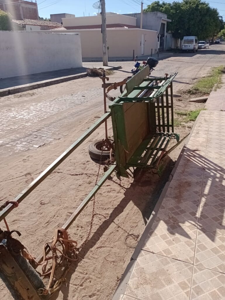 Carroça tomba em Guanambi. Foto: Smtran
