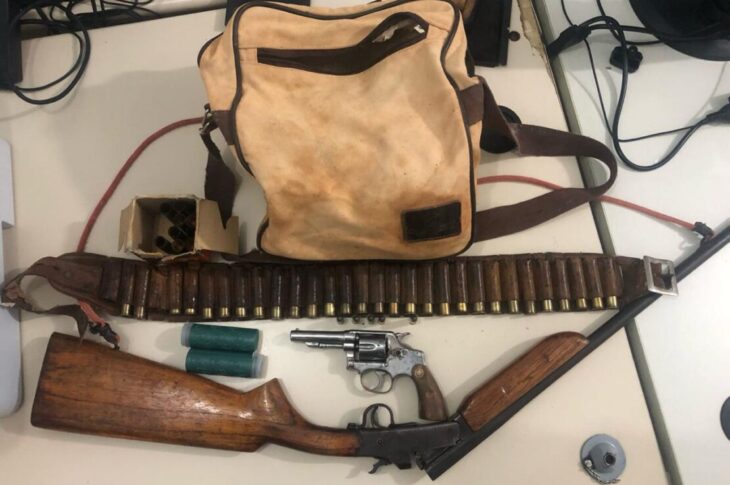 Material apreendido em Caculé. Foto: Polícia Militar