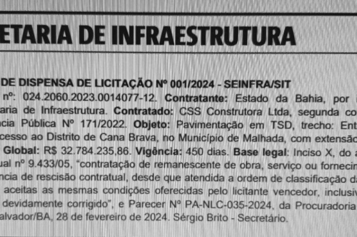 Dispensa de licitação