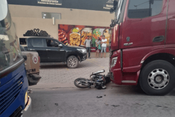 Local do acidente em Santa Maria. Foto: reprodução Polícia Militar