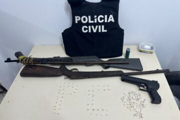 Material apreendido em Carinhanha. Foto: Polícia Civil