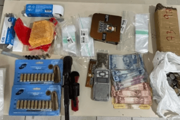 Material apreendido. Foto: Rondesp