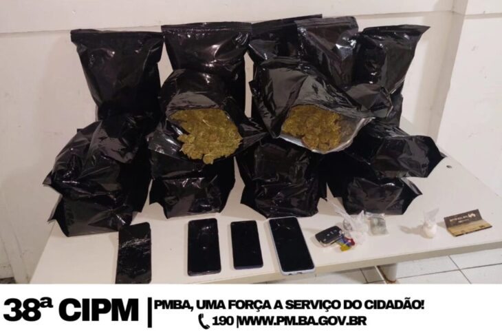 Material apreendido. Foto: Polícia Militar