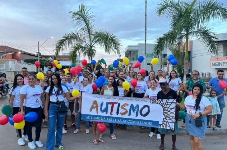 Caminhada pela Conscientização do Autismo. Foto: Ivan Lima