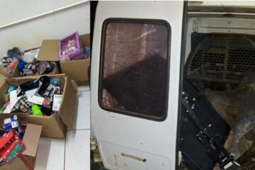 Objetos recuperados. Foto: Polícia Militar