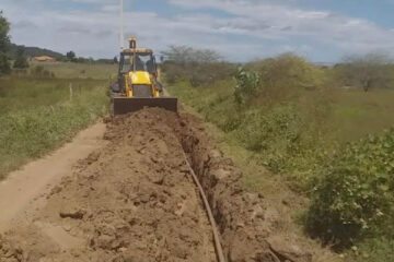 Máquina trabalhando. Foto: ASCOM