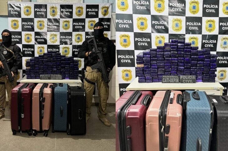 Substância análoga à maconha apreendida em Guanambi. Foto: Polícia Civil