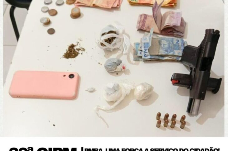 Material apreendido em Bom Jesus da Lapa. Foto: Polícia Militar