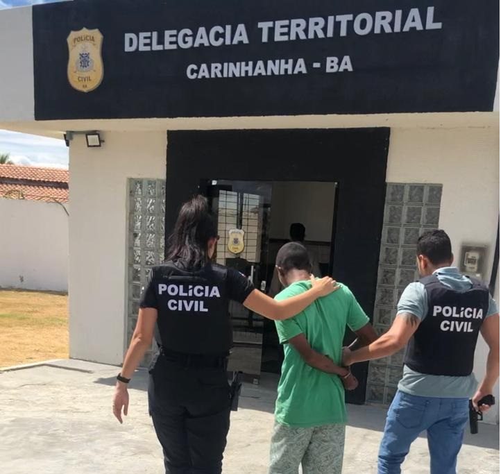 Nego de Bia sendo preso. Foto: Polícia Civil