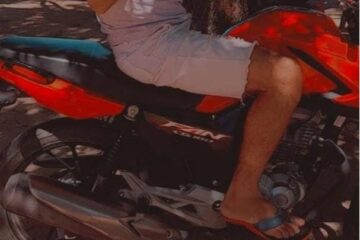 Moto furtada. Foto: divulgação