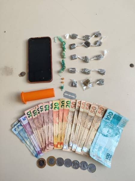 Material apreendido. Foto: Polícia Militar