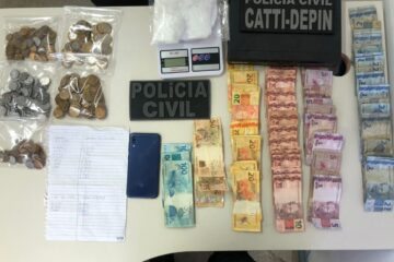 Material apreendido em Carinhanha. Foto: Polícia Civil