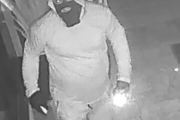 Suspeito de arrombamento preso. Foto: Polícia Militar