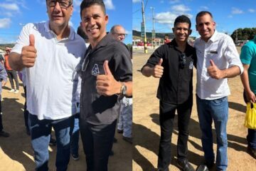 Levi e políticos. Foto: divulgação