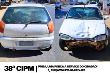 Carro apreendido em Serra do Ramalho. Foto: Polícia Militar