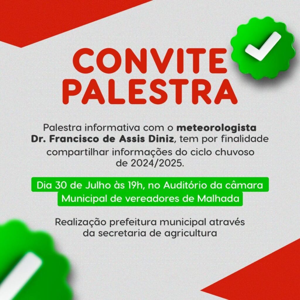Palestra sobre o clima