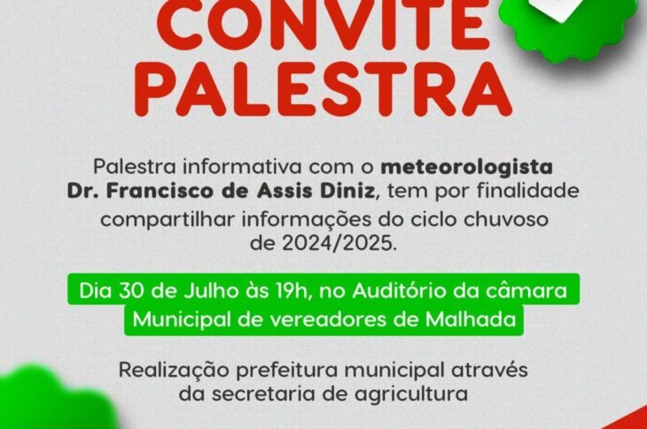 Palestra sobre o clima