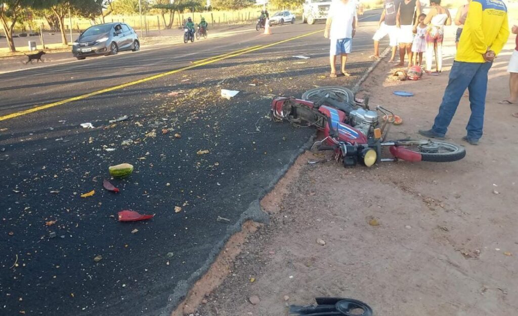 Idoso é atropelado na BR-030, em Guanambi. Foto: SMtran