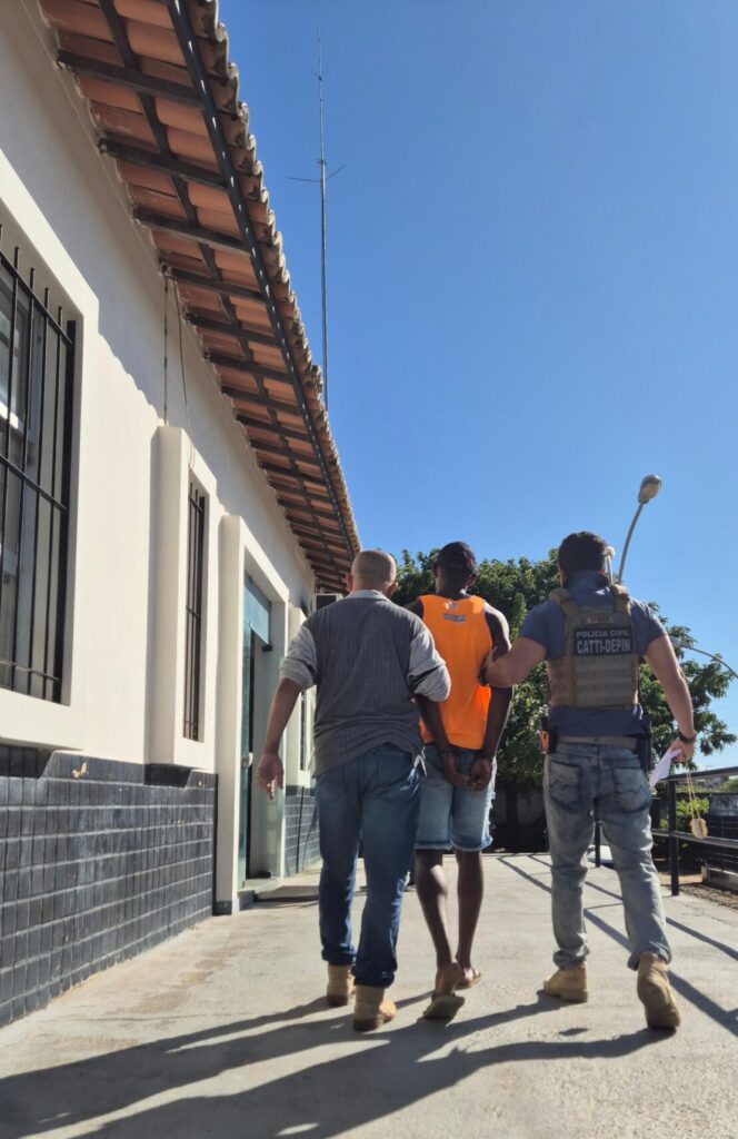 Prisão de foragido em Guanambi. Foto: Polícia Civil
