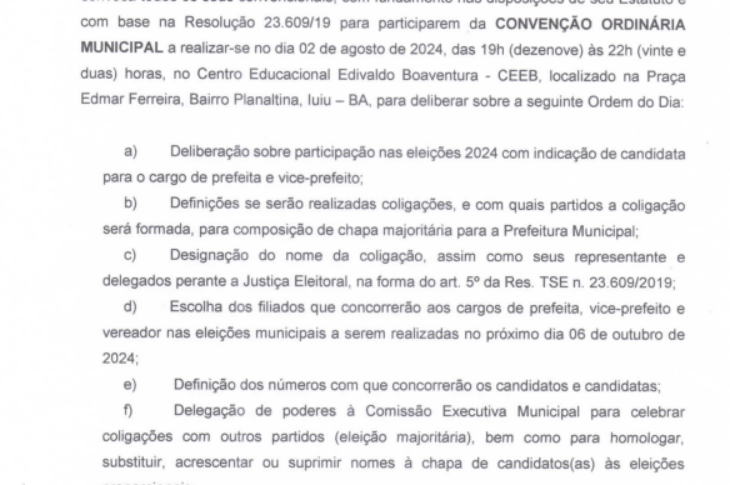 Edital do PSD