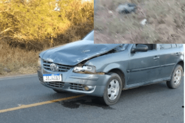 Veículo envolvido no acidente. Foto: rede social