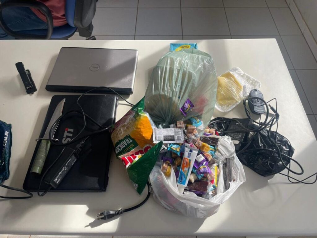 Produtos recuperados. Foto: Polícia Militar