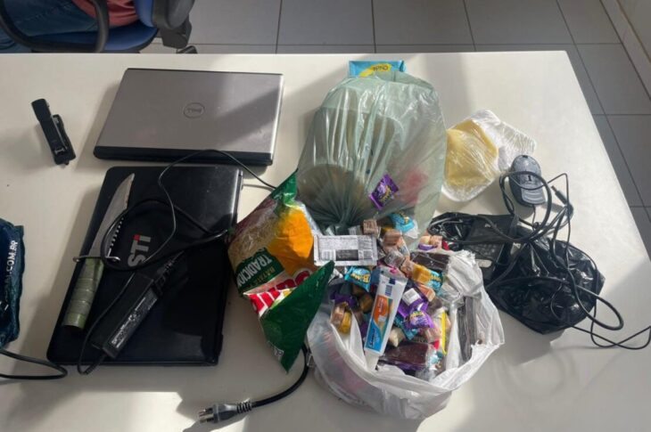 Produtos recuperados. Foto: Polícia Militar