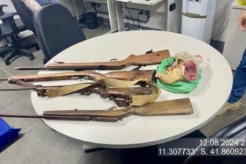 Material apreendido. Foto: CIPPA Lençóis