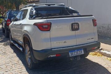 Caminhonete com suspeita de adulteração. Foto: Polícia Civil