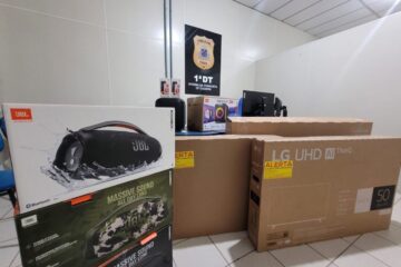 Objetos recuperados. Foto: Polícia Civil