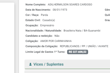 Léo registra candidatura. Foto: TSE