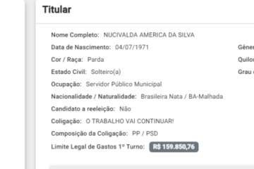 Valdinha registra candidatura. Foto: TSE