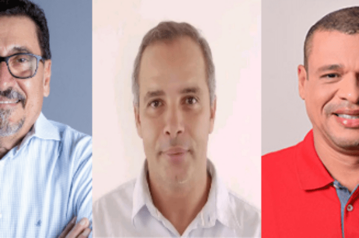 Anselmo, Dr. Júnior e Gimmy. Foto: reprodução TSE