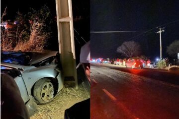 Carro envolvido no acidente. Foto: leitor Folha do Vale