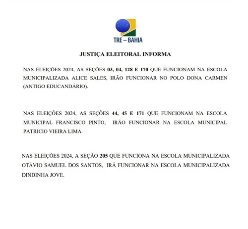 Publicação. Foto: TRE