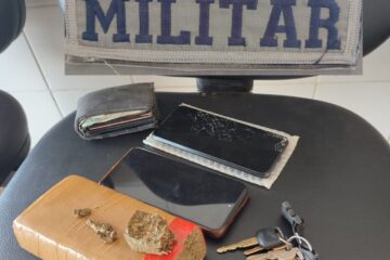 Material apreendido pela polícia. Foto: Polícia Militar