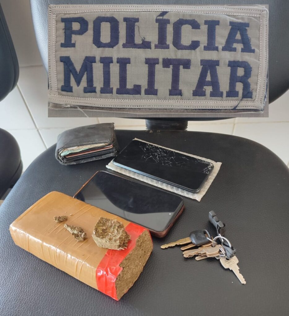 Material apreendido pela polícia. Foto: Polícia Militar