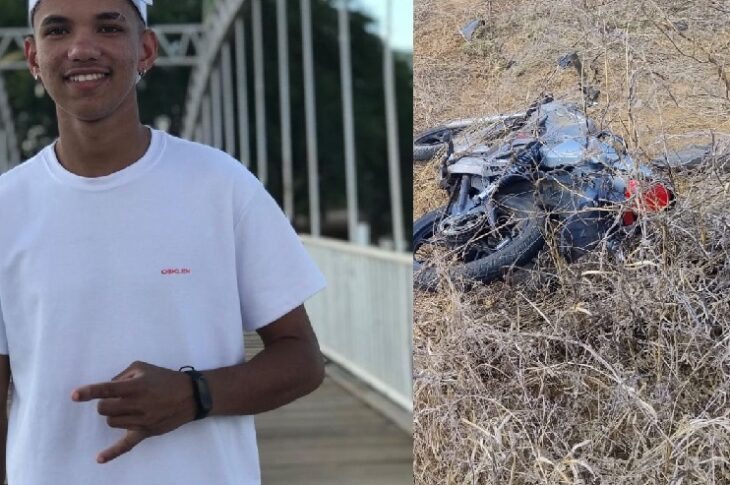 Ericarlos de Souza Paiva morreu após colidir a moto contra um poste. Foto: rede social