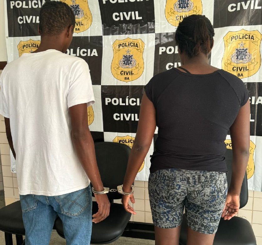 Casal preso suspeito de torturar filha de 8 anos. Foto: Polícia Civil