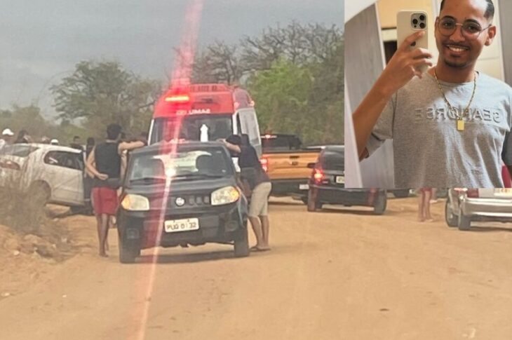 Erlan Soares morreu após capotar o carro. Foto: rede social