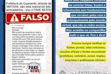 Prefeitura desmente informação.