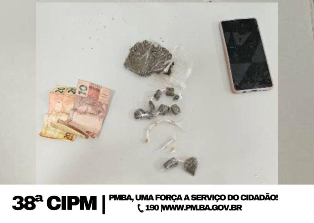 Material apreendido. Foto: Polícia Militar