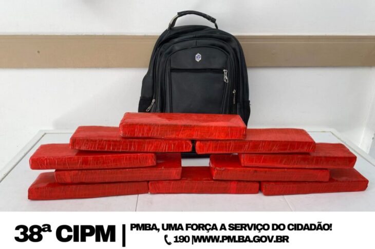 Material apreendido em Bom Jesus da Lapa. Foto: Polícia Militar