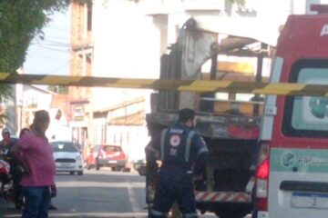 Local do acidente. Foto: leitor Folha do Vale