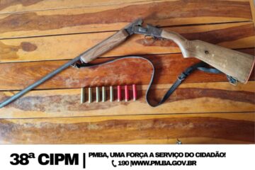 Material apreendido em Feira da Mata. Foto: Polícia Militar